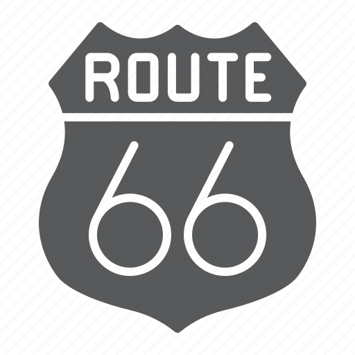 America, road, route, sign, six, sixty, state icon - Download on Iconfinder