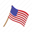 american, cartoon, flag, independence, july, pole, usa 