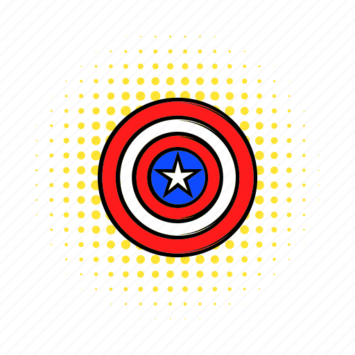 Badge, comics, curcle, july, shield, sticker, usa icon - Download on Iconfinder