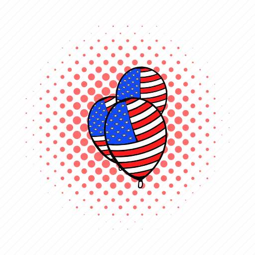 American, baloon, comics, holiday, independence, july, usa icon - Download on Iconfinder