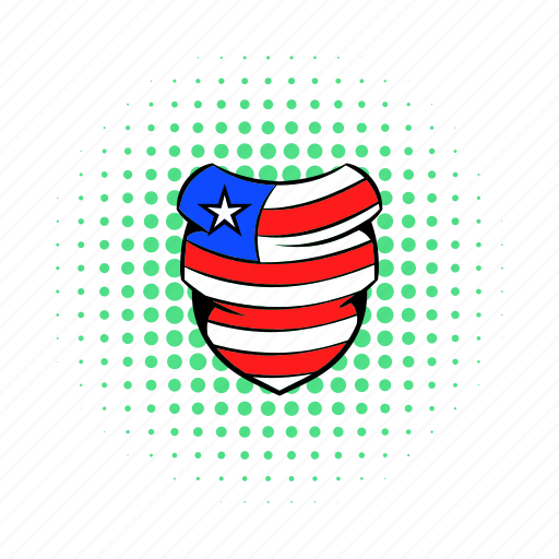 American, comics, flag, hat, neckerchief, red, usa icon - Download on Iconfinder