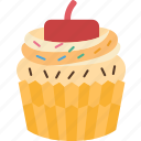 muffin, cupcake, dessert, bakery, food