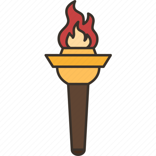 Torch, fire, sport, glory, honor icon - Download on Iconfinder