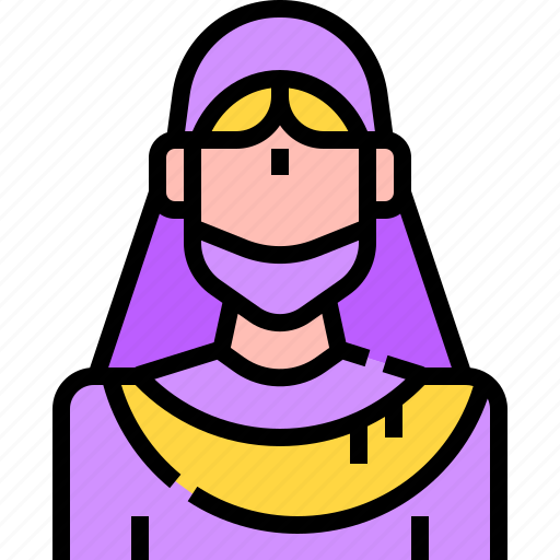 Avatar, girl, hijab, india, people, user, woman icon - Download on Iconfinder