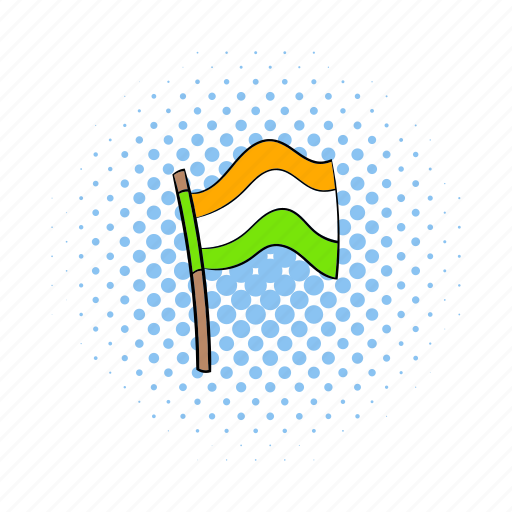 Comics, country, flag, india, indian, nation, national icon - Download on Iconfinder