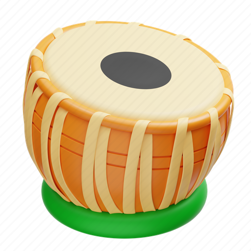Indian, drum, india, culture, diwali, dhol, instrument 3D illustration - Download on Iconfinder