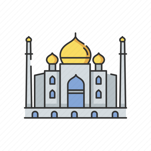 Taj mahal, indian, culture, heritage icon - Download on Iconfinder