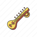 sitar, string, guitar, folk