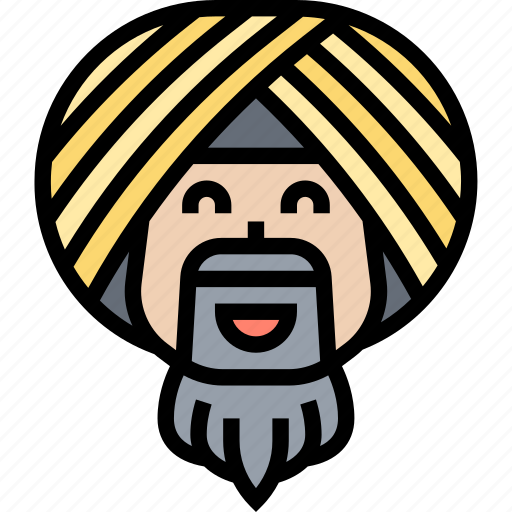 Turban, headdress, sikh, indian, man icon - Download on Iconfinder