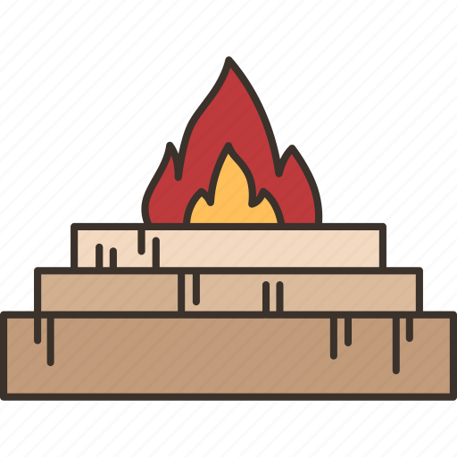 Yagna, fire, ritual, worship, sacred icon - Download on Iconfinder