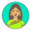 avatar, bindi, india, indian, lady, sari, woman 