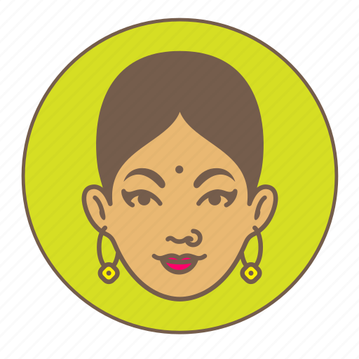 Avatar, bindi, india, indian, lady, sari, woman icon - Download on Iconfinder