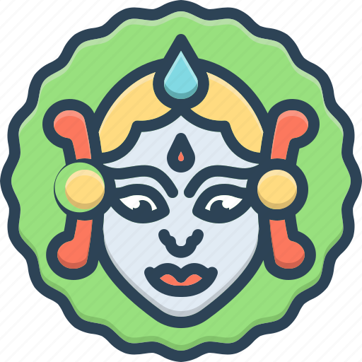 Navratri, dussehra, religious, mythology, festival, durga puja, goddess durga icon - Download on Iconfinder