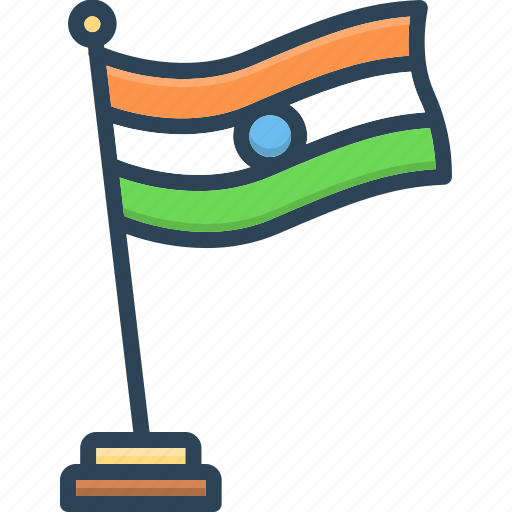 Flag, freedom, patriotic, country, nation, independence day, republic day icon - Download on Iconfinder
