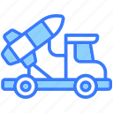 rocket truck, van, vehicle, transport, travel, car