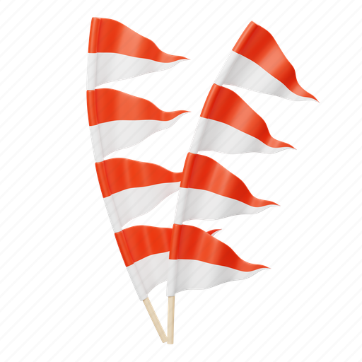 Indonesian, flag, indonesia, national, independence, celebration, nation flag 3D illustration - Download on Iconfinder