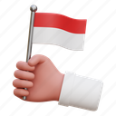 hand, indonesia, flag, nation, independence day 