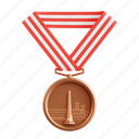 medal, honor, recognition, achievement, indonesian heroes day, 3d icon, 3d illustration, 3d render, indonesia 