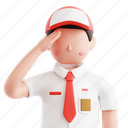 school, boy, school boy, youth, learning, indonesian heroes day, 3d icon, 3d illustration, indonesia 
