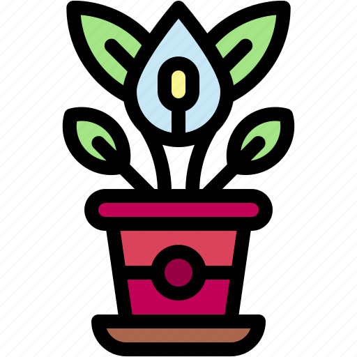 Lily, house, plants, nature, decoration, plant, pot icon - Download on Iconfinder