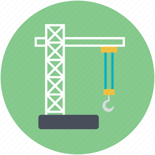 Construction machinery, crane, excavator, heavy machinery, lifter icon - Download on Iconfinder