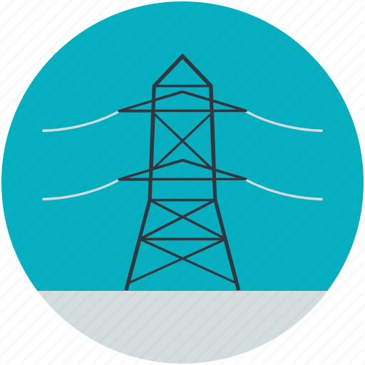 Electric pylon, electricity pole, power mast, transmission pole icon - Download on Iconfinder