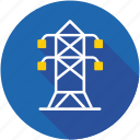 electric pylon, electricity, power mast, power tower, transmission tower 