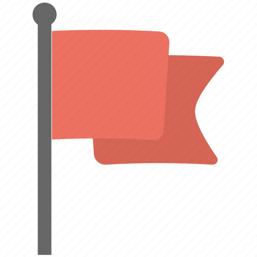 Ensign, flag, flag pole, fluttering flag, location flag icon - Download on Iconfinder