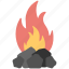 bbq briquettes, camping fire, coal fire, fire, flame 