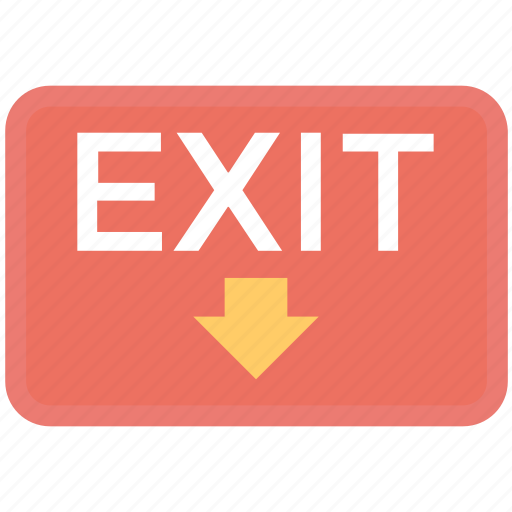 Departure, emergency exit, exit, exit sign, leave icon - Download on Iconfinder