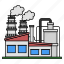 industrial, fuel refining, coal refining, factory, power plant, powerhouse 