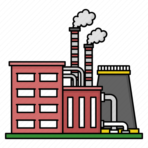 Brick, kiln, industry, manufacturing, factory, building, chimney icon - Download on Iconfinder