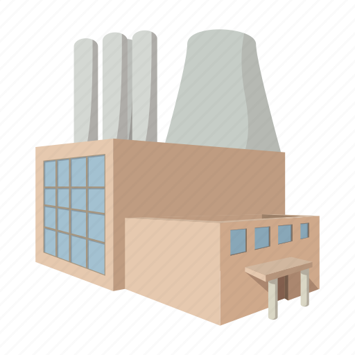 Cartoon, chimney, energy, factory, industry, power, station icon - Download on Iconfinder