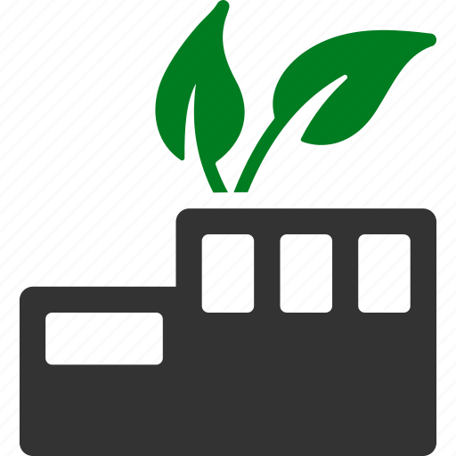 Factory, ecology, environment, eco plant, green industry, industrial, work icon - Download on Iconfinder