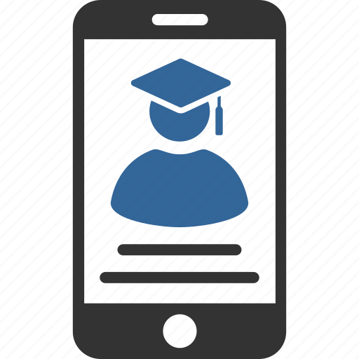 Education, mobile, professor, smartphone, student, teacher, online icon - Download on Iconfinder
