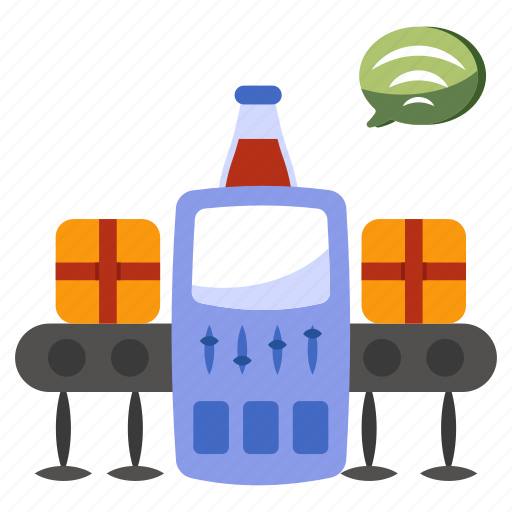 Bottle conveyor, conveyor belt, luggage carousel, conveyor transporter, industrial robot icon - Download on Iconfinder