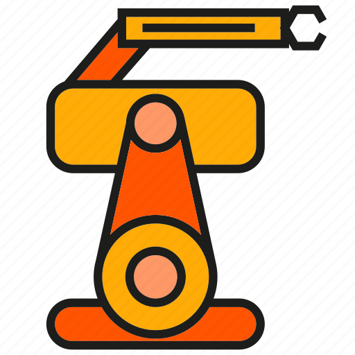 Auto, industry, machine, manufacturing, production, robot, robotic arm icon - Download on Iconfinder