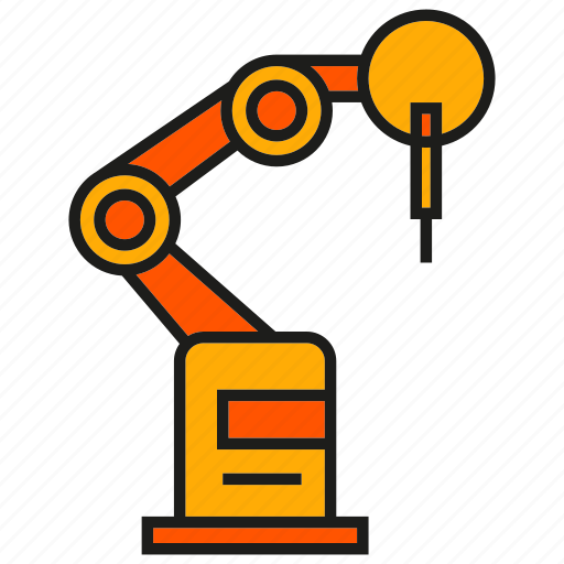 Industry, machine, manufacturing, mechanic, production, robot, robotic arm icon - Download on Iconfinder