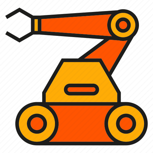 Industry, machine, manufacturing, production, rescue robot, robot, robotic arm icon - Download on Iconfinder