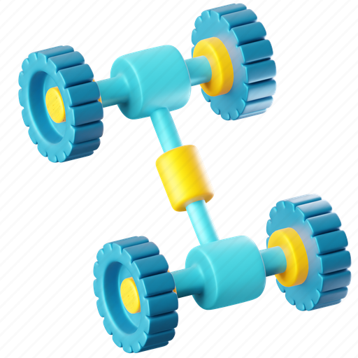 Axle, automobile, car, wheel, car-axle, vehicle, parts 3D illustration - Download on Iconfinder