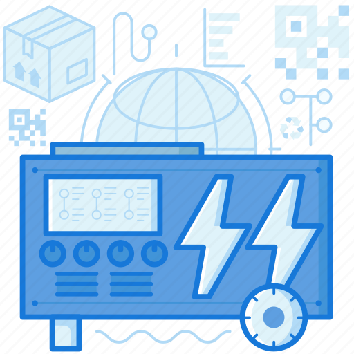 Device, electric, electricity, equipment, machine, power icon - Download on Iconfinder