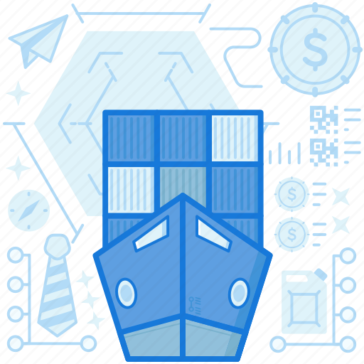 Boat, container, crate, ship, shipping, transport, transportation icon - Download on Iconfinder