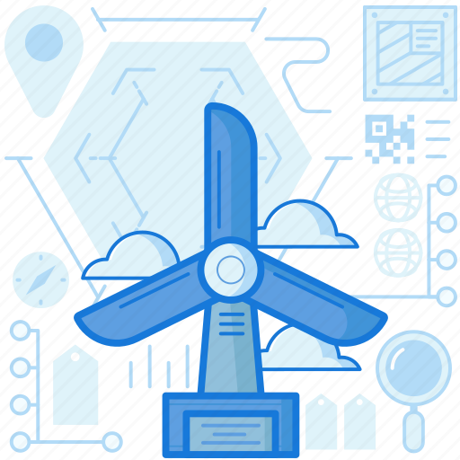Electricity, energy, industry, mill, power, production, windmill icon - Download on Iconfinder