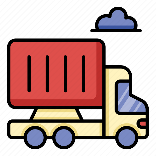 Container truck, cargo, transport icon - Download on Iconfinder