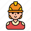 male worker, man, avatar 