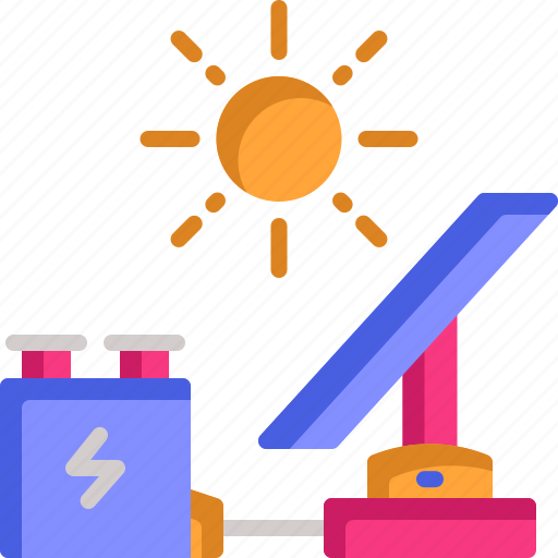 Solar, energy, sun, panel, battery icon - Download on Iconfinder
