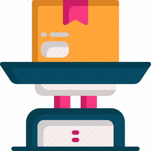 Weight, scale, package, box, balance icon - Download on Iconfinder