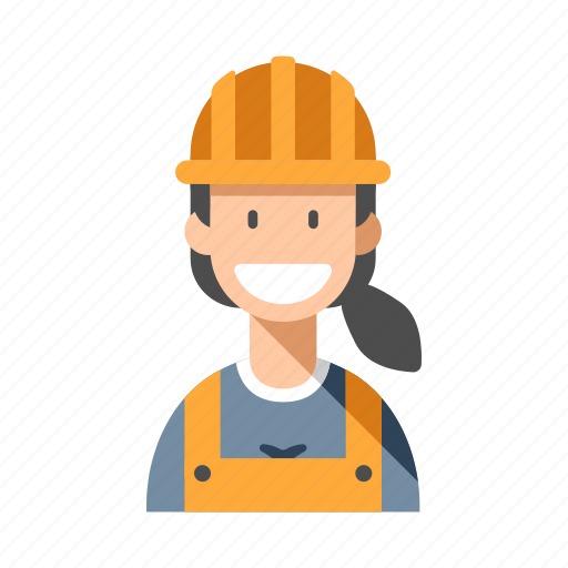 Builder, construction, engineering, foreman, occupation, worker, worker woman icon - Download on Iconfinder