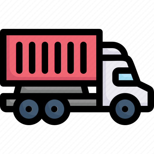 Industry, manufacturing, factory, production, container truck, cargo, transport icon - Download on Iconfinder