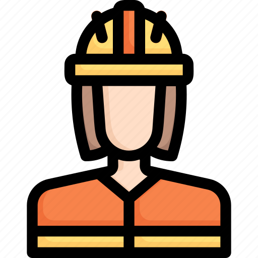 Industry, manufacturing, factory, production, female worker, woman, avatar icon - Download on Iconfinder